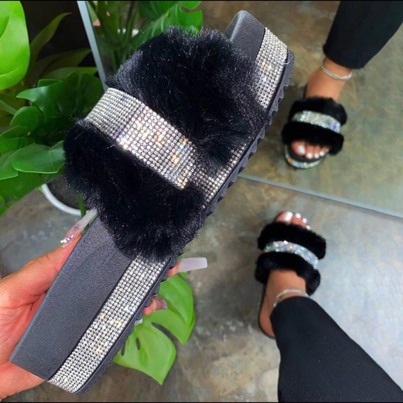 Shoes - 💎💎💎Rhinestone Slippers💎💎💎